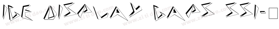 Ice Display Caps SSi字体转换